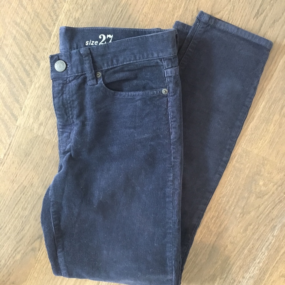 J.CREW “Toothpick” corduroy pant